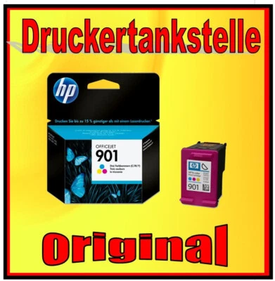 original Patrone HP 901 color Officejet J4524, J4580 J4660 J4680 CC656AE NEU - Bild 1 von 3