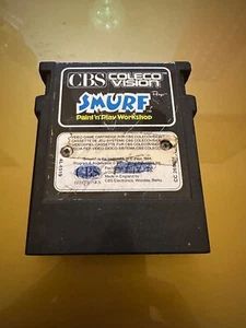 GIOCO CBS COLECOVISION CARTUCCIA SMURF PAINT'N PLAY WORKSHOP 1984 VINTAGE - Foto 1 di 2