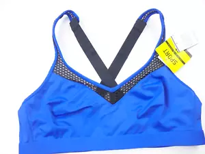 Women's Sport Collection non-wire sports bra blue 38 A/B style 852214 - Picture 1 of 6