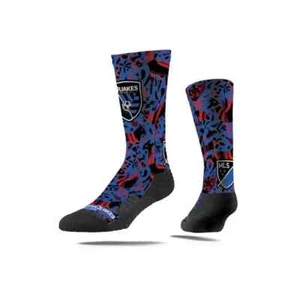 MLS San Jose Earthquakes Quakes Premium SOCKS, Classic Full Sub, Party Animals - Picture 1 of 5