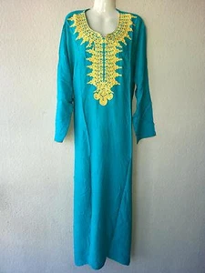 Abaya Maxi Abito Caftano IN Arabo Takchita Vestito Jellabiya Djellaba Djelaba - Bild 1 von 2
