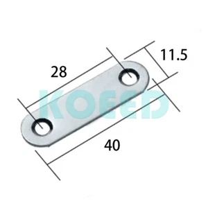 1PCS NEW 40mm Length Metal Repair Mending Flat Fixing Plate Bracket Support /KO - Picture 1 of 1