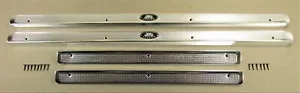 1955-1957 CHEVROLET BEL AIR 4 DOOR SEDAN WGN INTERIOR SILL PLATES W/FISHER LOGO - Picture 1 of 9