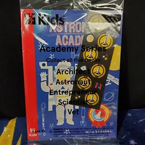 Chick-Fil-A Kids Meal Toy Book Usborne Astronaut Academy w Stickers Car Trip NEW - Picture 1 of 2
