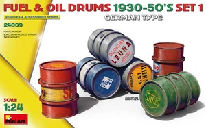 MiniArt 1/24 24009 Fuel & Oil Drums (1930-1950) Set.1 (German Type) - Picture 1 of 1