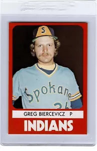 1980 TCMA Spokane INDIANS #3 GREG BIERCEVICZ Shelton CONNECTICUT - Picture 1 of 2