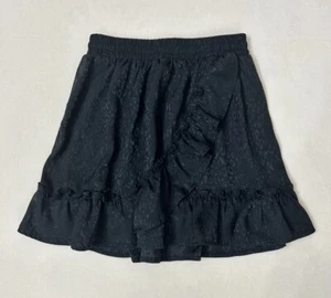🍃art class™ Girls Leopard Print Ruffle Skirt | Black /Size M (7-8) - Picture 1 of 5
