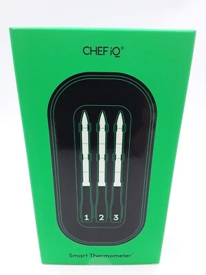 CHEF iQ Sense Smart Wireless Meat Thermometer with 3 Ultra-Thin Probes
