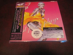AEROSMITH PUSH TO PLAY VERIFIED STICKER 20BIT MASTERED RARE JAPAN REPLICA OBI CD - Picture 1 of 1