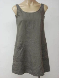 EILEEN FISHER Linen Handkerchief Sleeveless Tunic Top PP Petite NWT $198 - Picture 1 of 5