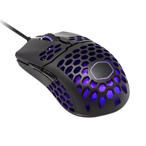 NEW Cooler Master MM711 Matte BLACK Mouse GAMING-GRADE SENSOR RGB SCROLL WHEEL - Picture 1 of 6