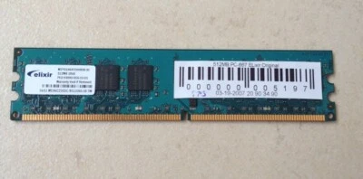 512MB DDR2 ELIXIR PC667 667 MHz PC5300 Neuware - Bild 1 von 2