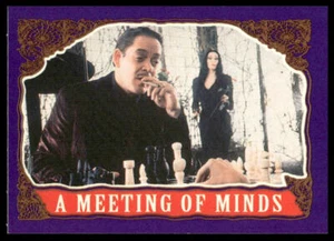 Tarjeta 1991 Topps The Addams Family #13 A Meeting of Minds, Gómez & Morticia - Imagen 1 de 2