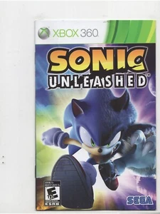Sonic Unleashed Xbox 360 MANUAL ONLY Authentic NO TRACKING - Picture 1 of 1