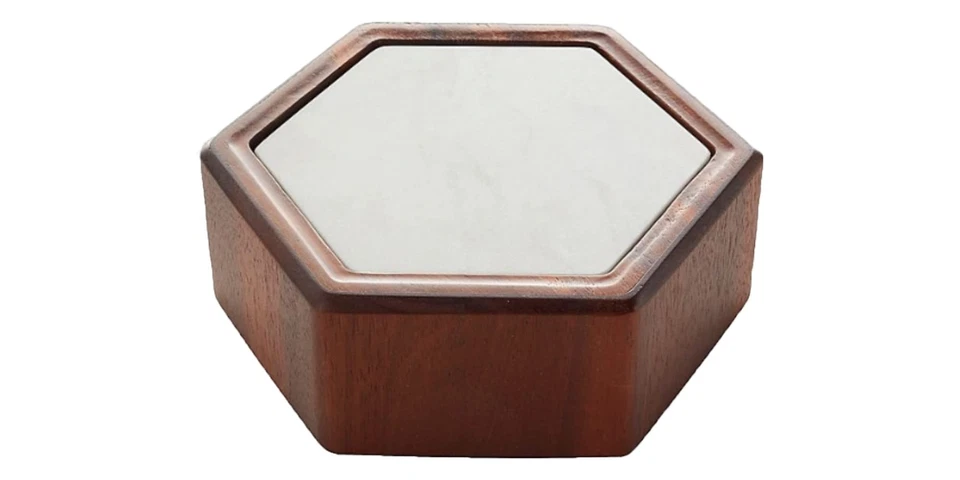 Urban Story 2 peças tigela flip de madeira cerâmica 8 polegadas bandeja de servir aperitivo - Imagem 1 de 2