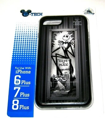 Disney DTech Jack Skellington 8+ 7+ 6S+Plus Funda iPhone Pesadilla Navidad Cero Foto 1 de 4