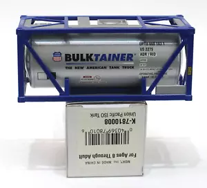 K-Line K-7878 Bulktainer serbatoio pressofuso scala 1:48 O Union Pacific ISO scala 1:48 O nuova con scatola - Foto 1 di 4