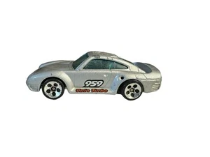 De colección 1987 Hot Wheels 959 Twin Turbo Porsche plateado - Imagen 1 de 5