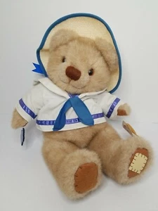 Applause Teddy Tum Tum Bear Sailor Plush Stuffed Toy Hat Adventurer w Tag - Picture 1 of 10