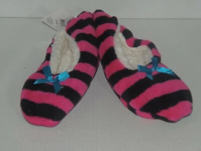 CALCETINES ZAPATILLA CON PINZAS - S/M - 1 PAR - ROSA/NEGRO - RET $12 (RM2-BLK-SL6) Foto 1 de 4