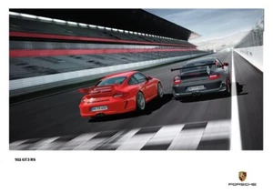PORSCHE 911 997 GT3 RS ON TRACK SHOWROOM POSTER 2010 RARE A3 - Picture 1 of 1