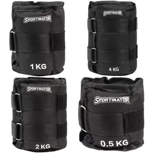 SPORTINATOR Arm- & Bein-Gewichtsmanschetten Gewichte 0,5 bis 4 kg schwarz neu - Bild 1 von 5