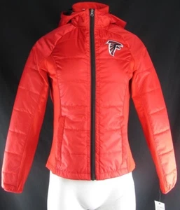 Atlanta Falcons Women NFL Long Sleeve Full Zip Winter Jacket - Picture 1 of 6