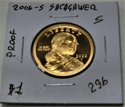 2006 S Sacagawea PROOF RARE Dollar Golden Dollar ⭐296⭐V4⭐ - Image 1 of 2