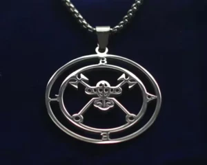 Bael Sigil Pendant Necklace, Top Quality Stainless Steel, Baal Goetia Demon Seal - Picture 1 of 4
