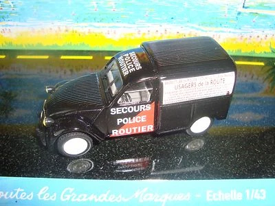 MINIATURE CITROEN 2 CV AZU 1954 SECOURSPOLICE ROUTIER  1/43  NEUF EN BOITE   - Photo 1/4