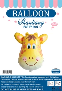 Globo de Lámina Animal Jirafa para Baby Shower Niños Amor Celebración Fiesta D... - Imagen 1 de 1