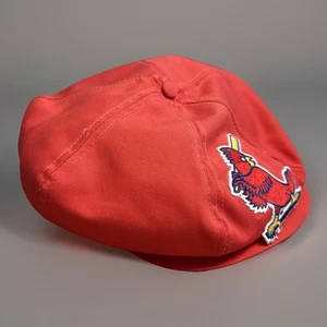 Vintage 80s St Louis Cardinals Newsboy Cabbie Hat Cap SnapBack Baseball Old Logo - Picture 1 of 7