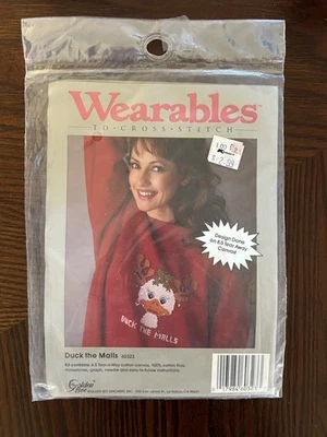 Kit de punto de cruz de Navidad Pato los centros comerciales Golden Bee Stitchery punta de aguja nuevo Foto 1 de 2