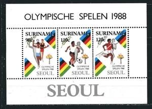 SURINAME 1988, SPORT: SEOUL OLYMPICS, Scott 814a S/S, MNH - Picture 1 of 1