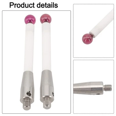 A50003709 CMM Touch Probe Stylus 50mm Length with 6mm Ball Tips Pack of 2 - Image 1 of 4