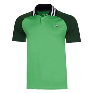 Lacoste Daniil Medvedev Boys Tennis Polo Green Ultra-Dry sz 16 RN87651 - Picture 1 of 3
