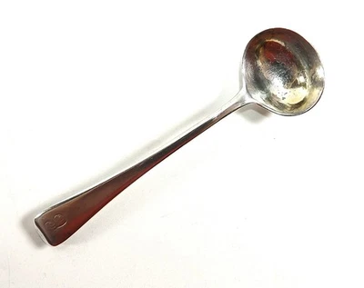 ANTIQUE GEORGIAN SILVER SALT SPOON HALLMARKED LONDON 1810 REF 364/9 - Image 1 of 4