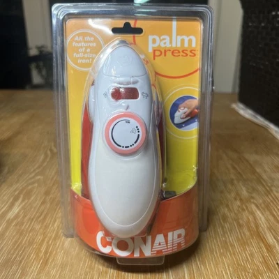 全新 Conair Palm Press 小巧型蒸汽旅行服 铁杆 DPP300TCS 全新带盒 - B29 — 第 1/3 张图片