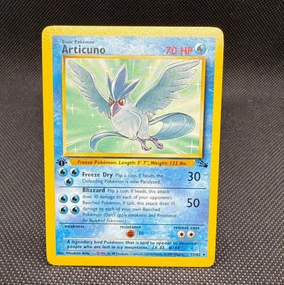 Pokémon TCG - Articuno (17/62) 1st Edition Fossil - Regular Rare - NM - Image 1 of 2