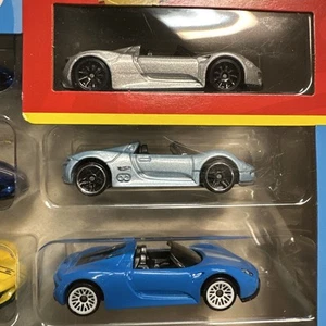 HOT WHEELS SUELTOS 3 Juego PORSCHE 918 Spyder NUEVO Mediano y Plata Azul y Plata - Imagen 1 de 6