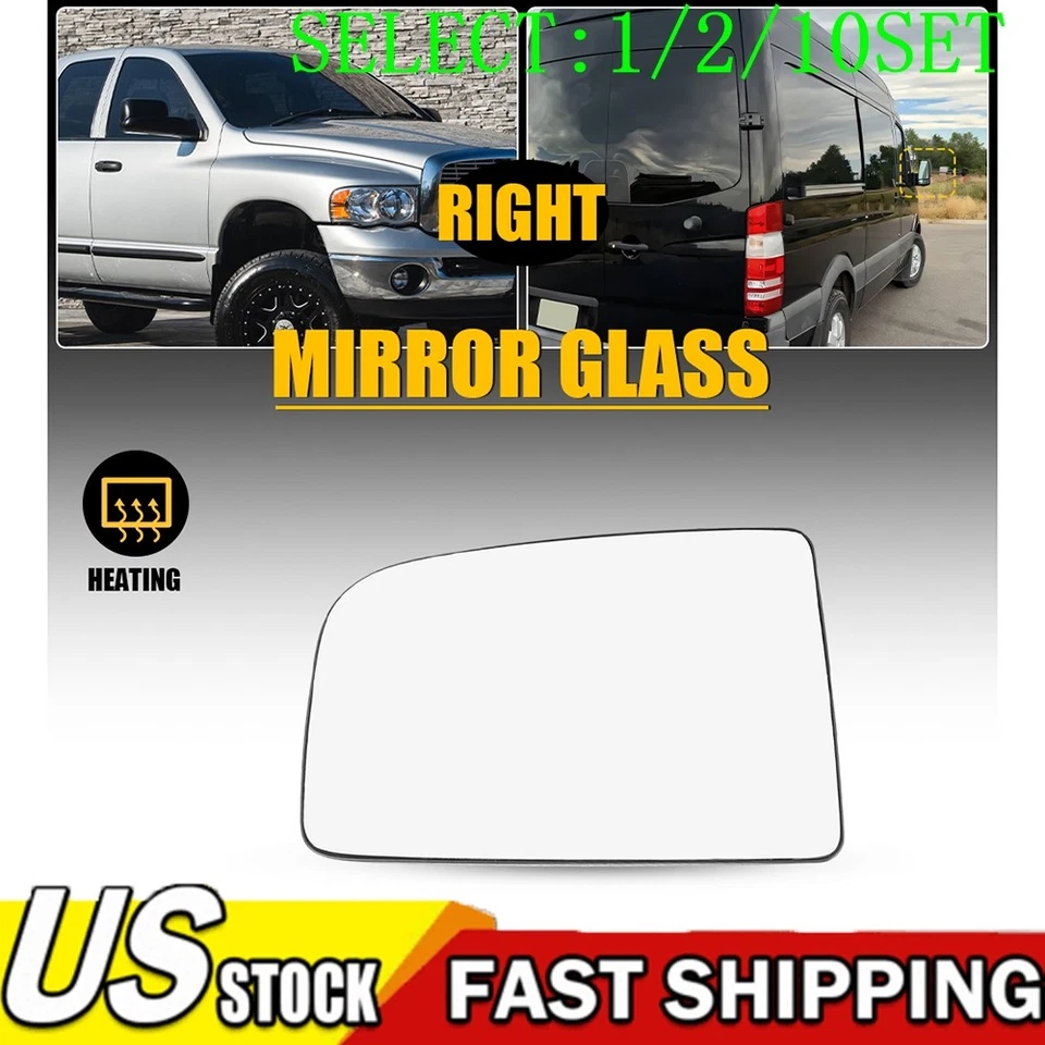 Espejo retrovisor lateral derecho vidrio térmico para Mercedes-Benz Sprinter 2500 3500 10-18 1~10X Foto 1 de 4