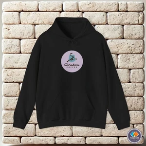 Caribou Coffee Logo Unisex Hoodie - Picture 1 of 37