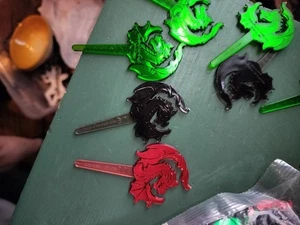 Decpac Cupcake/ Cake Toppers Dragons 121 Count Unused - Picture 1 of 8
