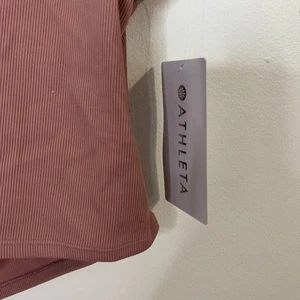 Athleta Powervita geripptes Twist-Tanktop Karma Twist Back Damengröße 2X neu mit Etikett - Bild 1 von 8