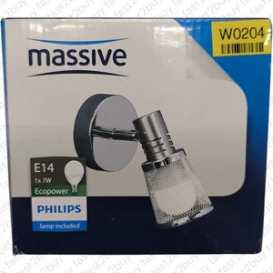 Massive 502001110 Jade Hakenleiste Deckenleuchte 1 x 7 W E14 230 V chrom - Bild 1 von 4