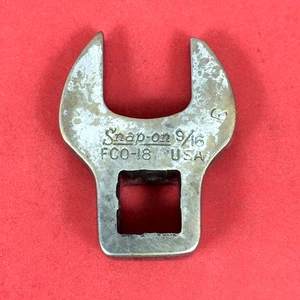 Llave de pie de gallo Snap-on 1956 9/16" FCO-18 3/8" accionamiento subrayado como está - Imagen 1 de 5