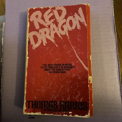 Red Dragon Paperback Book Thomas Harris Bantam 1st Edition 1982 Mass Market  - Image 1 of 3
