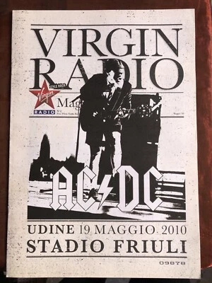 Ac/Dc Italy 2010 programme magazine Virgin Radio Udine Limited - Imagen 1 de 4