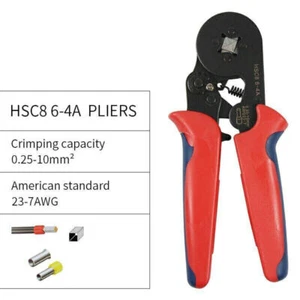 Alicate de prensado autoajustable rojo HSC8 6-4A 1 pieza PARA manguitos de extremo de cable férulas - Imagen 1 de 7
