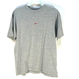 Vintage Nike Air T-Shirt Mens Medium Heather Gray Swoosh Crew Neck Short Sleeve - Picture 1 of 5
